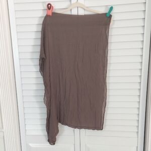 Tahari Scarf,‎ Grey Clay Toned, Sheer, Lightweight, Modal Fabric, 27" x 60"